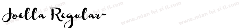 Joella Regular字体转换
